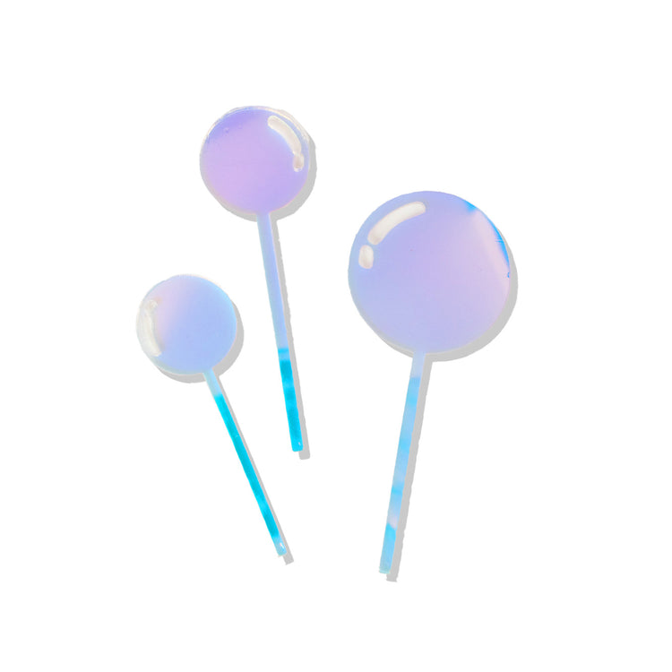 Bubble Cake Topper 3pk